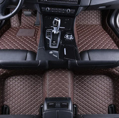 Diamond Leather Wire Ring Car Mat