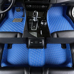 Diamond Leather Wire Ring Car Mat