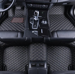 Diamond Leather Wire Ring Car Mat