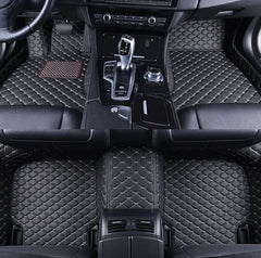 Diamond Leather Wire Ring Car Mat